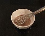 A picture of step 3 of Vertical Chocolate Layer Cake with French Vanikka Cream Frosting.