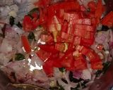 A picture of step 2 of Mutton kuzhambu.