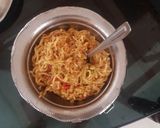 A picture of step 5 of Maggi noodles (plain).