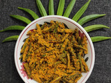 ભીંડા મસાલા સબ્જી (Spicy Okra recipe in Gujarati)