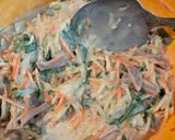 Foto langkah ke 2 dari resep Dadar Kentang Sayur.