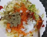 A picture of step 1 of Bread chaat.
