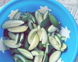 A picture of step 2 of Aam/kheri Pickle.