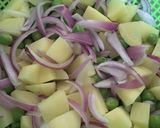 A picture of step 2 of Veg rice.