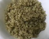 A picture of step 1 of Quinoa veggies stir fry.