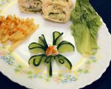A picture of step 5 of Pin wheel sandwiches.