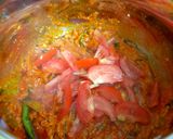 A picture of step 3 of Mushroom Biryani.