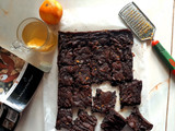 Orange ginger hazelnut brownies