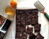 A picture of step 3 of Orange ginger hazelnut brownies.