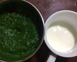 A picture of step 2 of Palak Paneer.