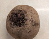 A picture of step 1 of Beetroot Rice.