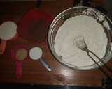 A picture of step 2 of Rectangular zebra cake#4 wks challenge.