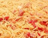 Foto del paso 6 de la receta: Espaguetis con bacon y gambas