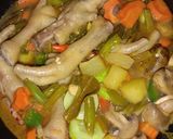 Foto langkah ke 7 dari resep Oriental soup jamur champignon | Chinese food court.