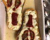 Une image de l'étape 7 de Courge butternut « scream » Halloween farci champignons pesto mozzarella et tomate.