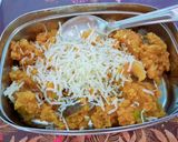 A picture of step 4 of Cheesey Vegetable Rava upma.