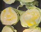 Mindenmentes káposztás kocka (sütőben sült káposztával, köleses-rizstesztával) recept fázis 2 fotója