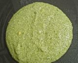 A picture of step 7 of Louki pancake make with leftover rice.