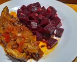 Foto del paso 5 de la receta: Tiras de matambrito picante 🌶 con remolachas al ajo