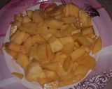 A picture of step 1 of Mango milkshake.