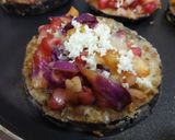 A picture of step 9 of Egg plant pizza.