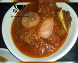 A picture of step 2 of White rice and stew.
