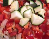 Une image de l'étape 2 de Crumble de légumes et Chorizo.