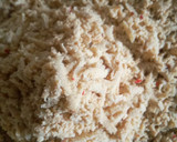 A picture of step 2 of Scrambled tofu and minced meat sauce.