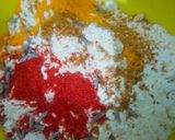 A picture of step 1 of Leftover paratha Patra (famous Gujarati dish).