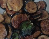 A picture of step 2 of Banjan (Brinjal) Burhani and Tawa Naan 🍆.