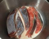 Hình bước làm 1 của món Ruốc Cá Hồi