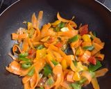 Foto del paso 3 de la receta: Mozzarella (pulpetta) de leche de búfala sobre colchón de verduras