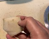 A picture of step 1 of Banana stem salad.