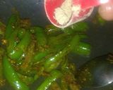 चटपटी हरी मिर्च की सब्जी (Chatpati hari Mirch ki sabzi recipe in Hindi) रेसिपी चरण 5 फोटो