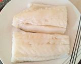 Foto del paso 1 de la receta Lomos confitados de bacalao a la Gallega