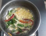 A picture of step 3 of Kathiyawadi kadhi.