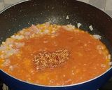 A picture of step 10 of Pasta in red sauce.