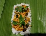 Foto langkah ke 4 dari resep Nasi Bakar Ayam Suwir Kemangi.