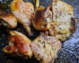Foto del paso 10 de la receta: Pollo al horno con salsa de morrón y papas