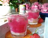 Cara Membuat Strawberry Carbonated Drink milk 2