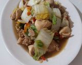 Foto langkah ke 4 dari resep Tumis ayam sawi putih.