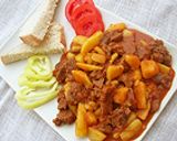 Pusztapörkölt (Pörkölt de boeuf á la puszta) recept fázis 6 fotója