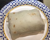 A picture of step 8 of Montreal Steak Style Burrito.