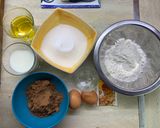Foto del paso 1 de la receta: Cupcake de chocolate con relleno de mermelada de frambuesa
