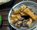 Foto langkah ke 5 dari resep Lumpia pisang coklat keju.