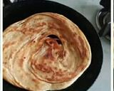 A picture of step 9 of Malabar Parotta / Kerala lachha paratha 😊😊😊.