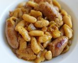 Foto del paso 6 de la receta: Butifarras encebolladas al vermut con alubias