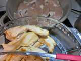 Pollo con salsa de hongos