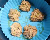 A picture of step 4 of Zucchini and Carrot Fritters in the Air Fryer.