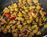 A picture of step 4 of Protein poha.